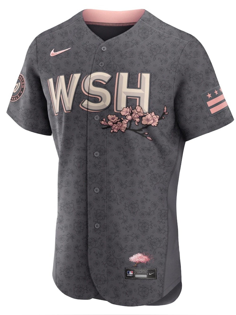 Nike Washington Nationals City Connect "Cherry Blossom" jersey